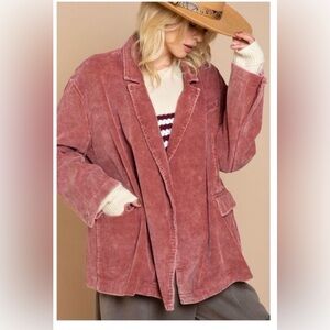 POL Mauve Corduroy Blazer